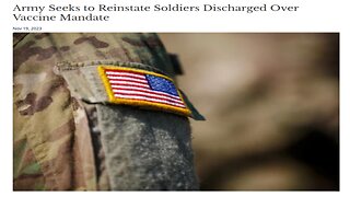 Why Does US Military Want Mandate Denying Soldiers Back