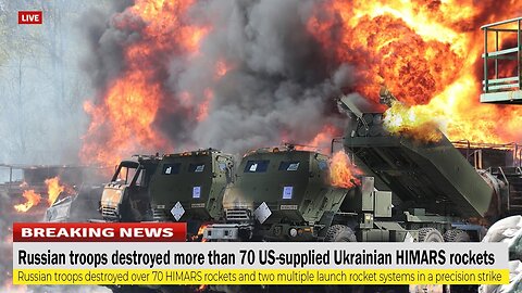 Brutal attack (Jan 21) Russian troops destroyed more than 70 US supplied Ukrainian HIMARS rockets