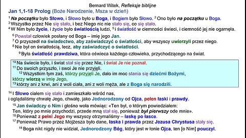 Jan 1,1-18 Prolog (Boże Narodzenie, Msza w dzień)