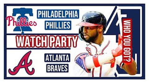 Philadelphia Phillies vs Atlanta Braves GAME 3 Live Stream Watch Party: Join The Excitement
