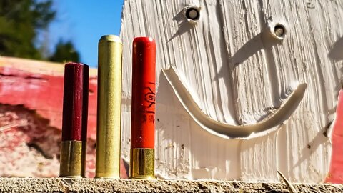 .410 Birdshot vs Buckshot vs Slug - Giant Clay Blocks!!!