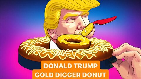 DONALD TRUMP THE GOLD DIGGER DONUT #donaldtrumpjr #trumpf #trumptrain2020 #trumpfans #nycfc