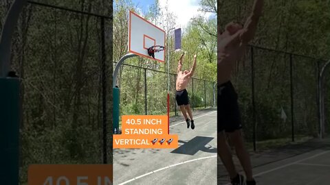 40.5 INCH STADING VERTICAL (Vertical Jump Training) #Shorts