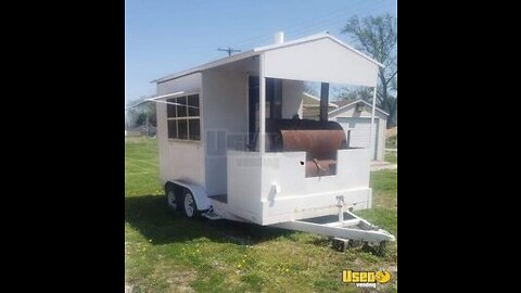 2002 -16' Barbecue Food Trailer with Southern Yankee Smoker and Porch for Sale in Illinois