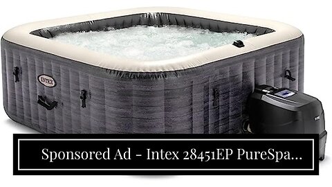 Sponsored Ad - Intex 28451EP PureSpa Plus 6 Person Portable Inflatable Square Hot Tub Spa with...