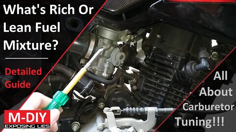 What Is Rich Or Lean Fuel Mixture?? All About Carburetor Tuning!! Pulsar 135 LS [Hindi]