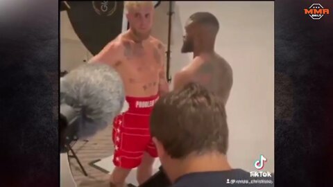 Jake Paul won't make eye contact with Tyron Woodley