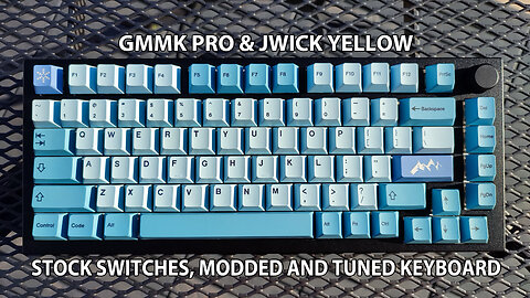 ASMR TYPING JWICK Yellow on Modded & Tuned GMMK Pro with FR4