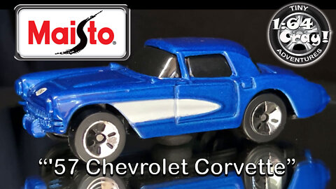 “'57 Chevrolet Corvette”- in Metallic Blue- Model by Maisto