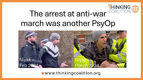 The arrest at London anti-war march 100% staged