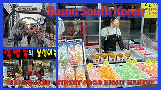 BIFF Square Night Market - Delicious Street Food - Busan South Korea 2024