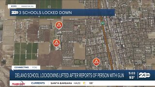 Delano school lockdowns lifted after reports of a person with a gun