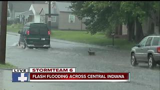 Flash flooding across Central Indiana Friday