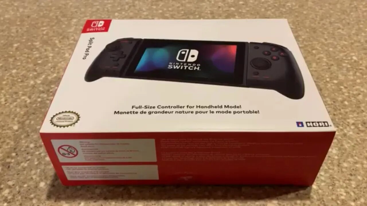 Hori Split Pad Pro Black Handheld Ergonomic Controller For Nintendo Switch