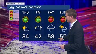 Mostly cloudy and cooler Friday afternoon