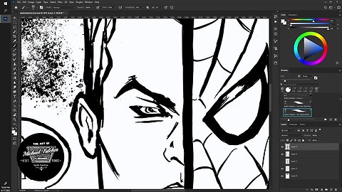 Inking Spiderman! #comicart #drawing #illustration #comicartwork #comicoftheday #comicillustration
