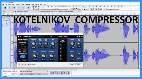 Audacity: How to use Audacity Compressor or TDR Kotelnikov Compressor Plug-in