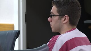 Austin Harrouff appears in court during hearing