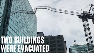 A Collapsed Crane Just Smashed Into An Office Building In Downtown Toronto