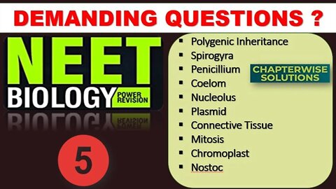 NEET BIOLOGY | Part - 5