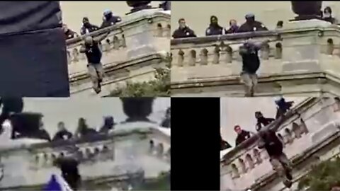 Man Thrown off a Wall by Capitol Police on January 6th