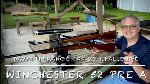 @Dayattherange 100 yd open sights challenge with my 102 year old Winchester 52 (pre A) so much fun