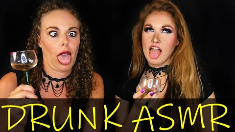 Drunk ASMR! Champagne, Whispers, Bubbles & Burps | Corrina & Sarah Get Silly for Your Enjoyment!