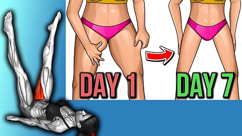 7 Day 7 Min 7 Exercises For Slimmer Thighs!