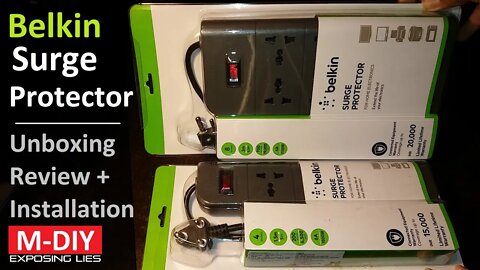 Belkin Surge Protector (Unboxing Review + Installation) [Hindi]