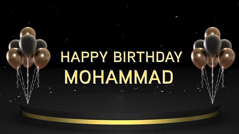 Wish you a very Happy Birthday Mohammad