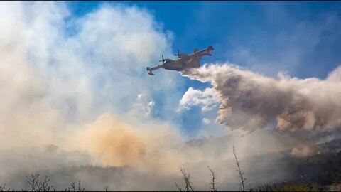 Veliki požar u dubrovačkom primorju između Orašca i Ljupca