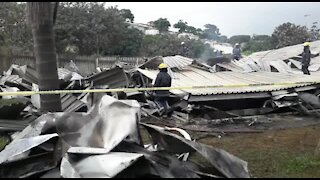 SOUTH AFRICA - Durban - COGTA fire (Videos) (gb4)