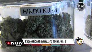 Recreational marijuana becomes legal Jan. 1