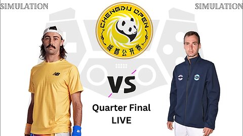 Jordan Thompson vs Roman Safiullin | Chengdu Open 2023 | Quarter Final Live | Simulation