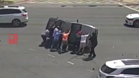 Good Samaritans Flip Crashed SUV To Save Driver In Daytona Beach
