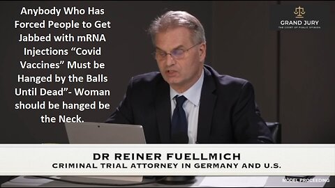 Dr Fuellmich: International Criminal Investigation calls on every citizen to recommend indictments