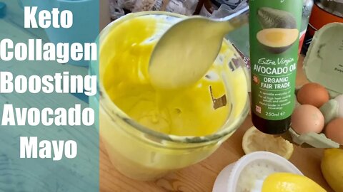 Collagen Boosting Avocado Mayo Healthy Keto Beautifying Recipe - It Rejuvenates & Repairs Skin Cells