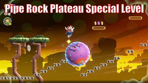 Pipe Rock Plateau Special Level - Bounce, Bounce, bounce! guide | Super Mario Bros. Wonder