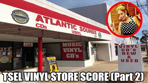 TSEL VINYL STORE SCORE (Part 2) TSEL Jen off the record trip ATLANTIC SOUNDS Record Store Daytona FL