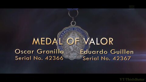 LAPD gives Officer O.Granillo and E.Guillen the 'Medal Of Valor' when injured during a shootout