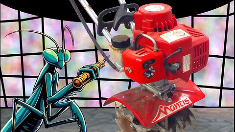 Mantis Tiller Lazy Carb Rebuild (with an evil mantis)