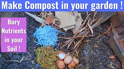 What you can Bury in the garden to improve the soil - Turn your garden into a giant Compost Bin.