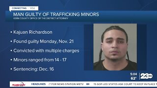 Man found guilty of trafficking minors in Bakersfield