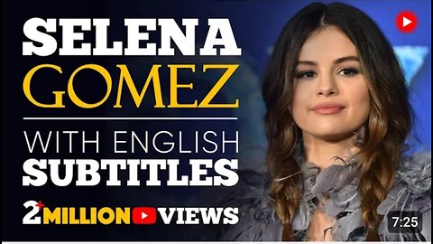 ENGLISH SPEECH | SELENA GOMEZ: Trust Yourself (English Subtitles)