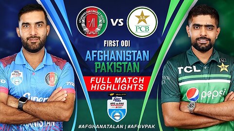 PAKISTAN VS AFGHANISTAN FULL HIGHLIGHTS 1ST ODI 2023 | PAK VS AFG