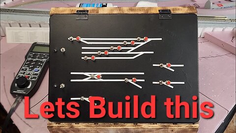 N Scale Kato track switch control panel