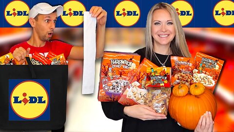 BUDGET Halloween Food SHOPPING! 🎃 How much can we BUY with £30 at LIDL