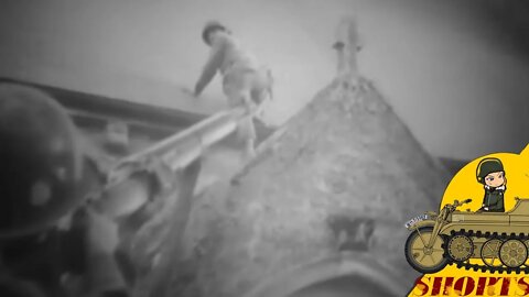 Sniper hunting in a church tower - Normandy #shorts 45