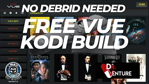 Kodi Builds - Free Vue - SG Builds - Cman Repo *Live Streamed*