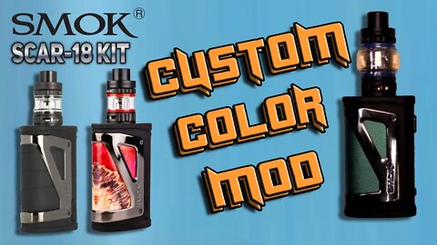 Custom Leather SMOK Scar-18 Kit with TFV9 or TFV18 Tank Unboxing and Review